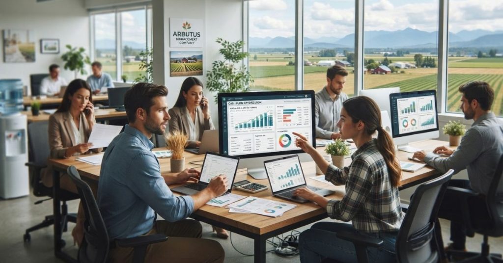 Employees are working in office regarding Cash Flow Optimization for Agriculture & Agri-Tech