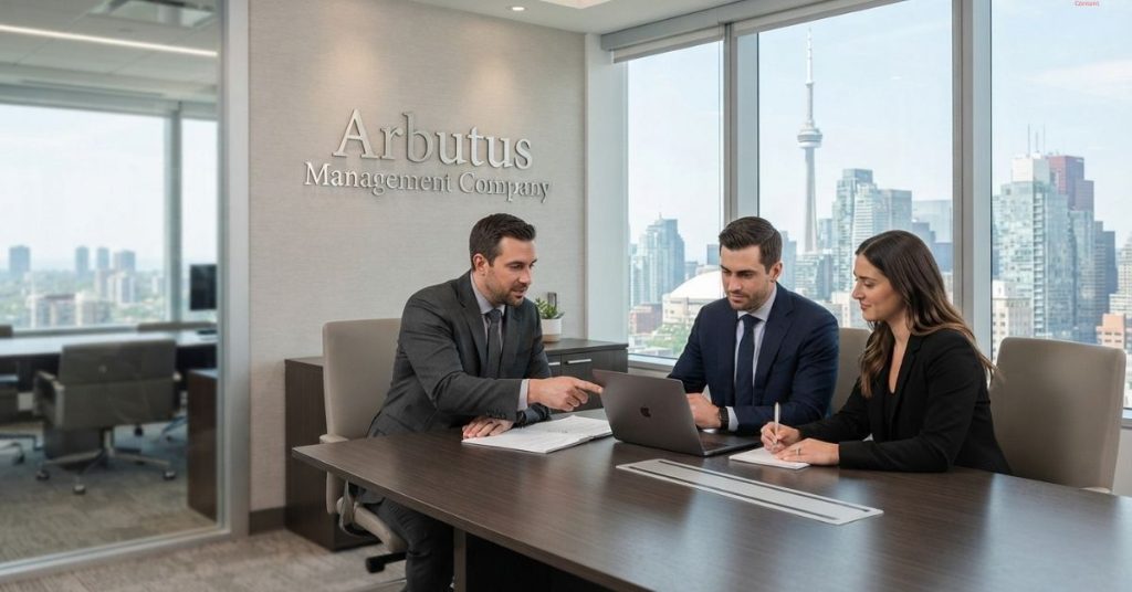 Employees having meeting regarding Fractional CFO services Canada